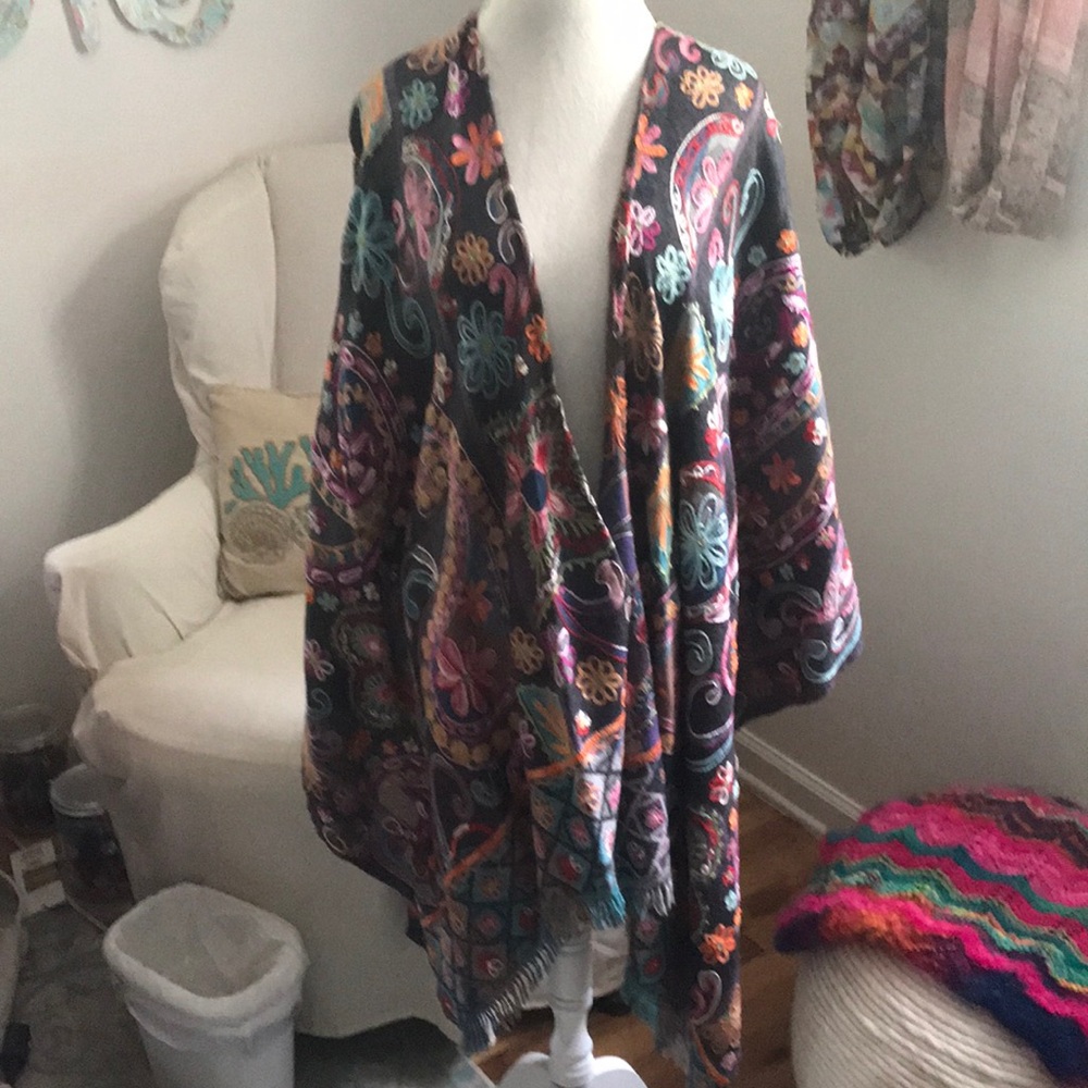 Multi colored shawl